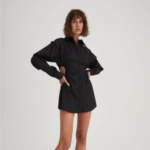 Hansel + Gretel Kennedy Shirt Dress Black